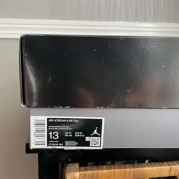 Nike Air Jordan 9 Retro Fire Red Men's Size 13 High Top Athletic Sneakers 2023 - Picture 11 of 11